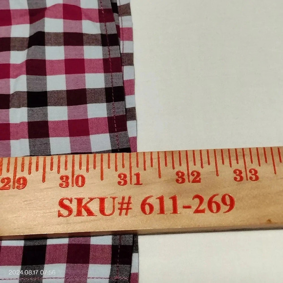 Bonobos Men's Sz XXL Slim fit Shirt Button Up Long Sleeves Dark pink maroon - Picture 7 of 9